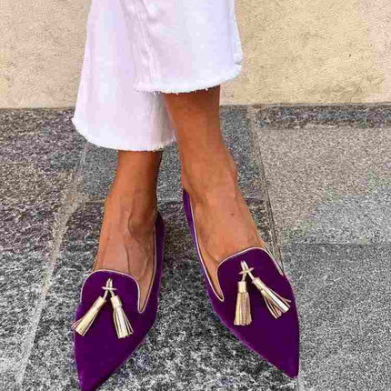 Loafers for Women | Tassel Detail Pointed Toe