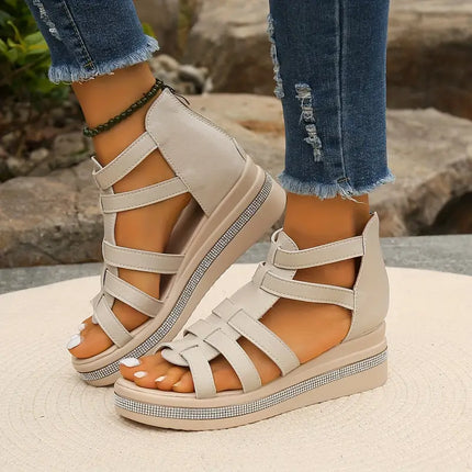 Sandals For Women | Multi-Strap Platform Design