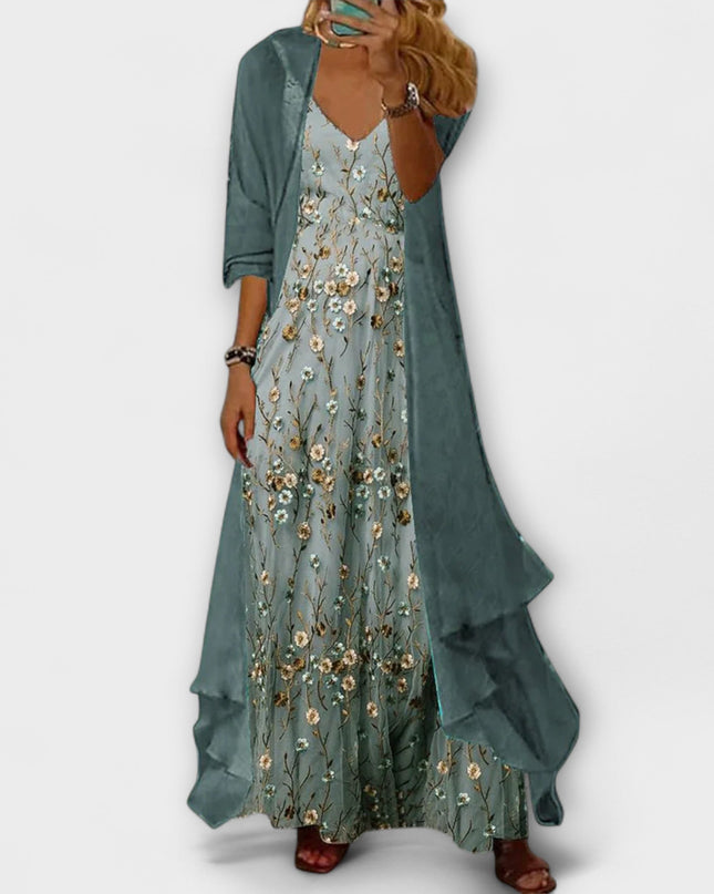 Bryleigh | Elegant Maxi Dress Two-Piece Set