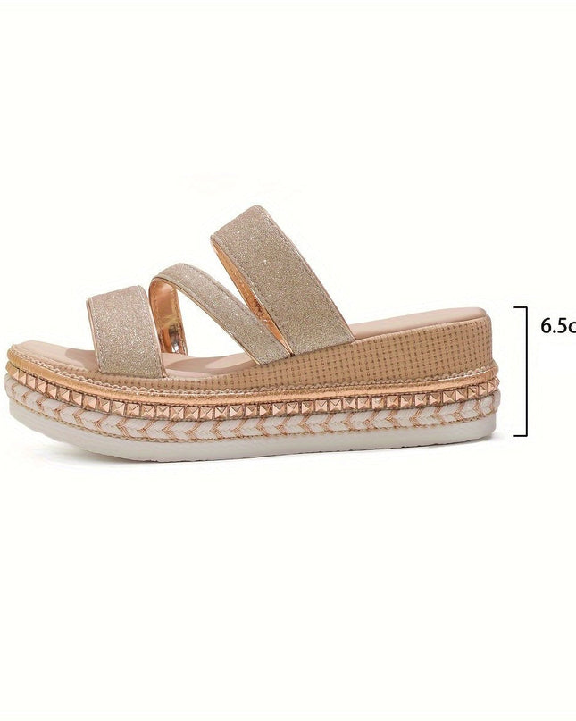 Heels For Women | Multi Strap Platform Sole Design
