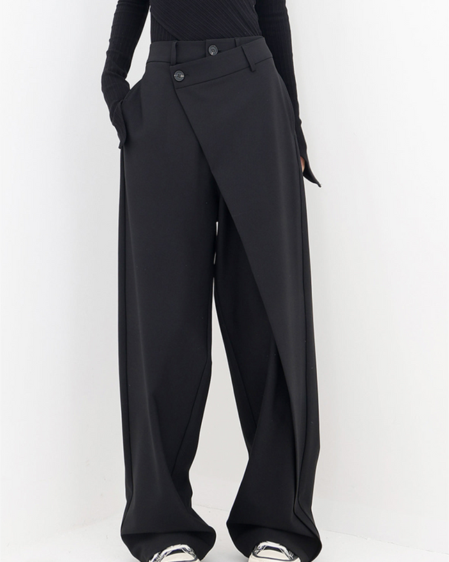 Women's Trousers | Overlap Waist Design
