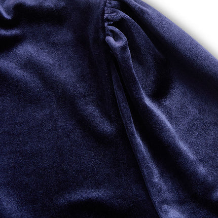 Sibella | Navy Long-Sleeve Midi Dress