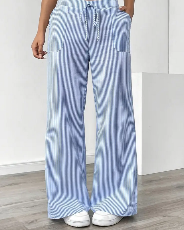 Women’s Pants | Striped With Pockets