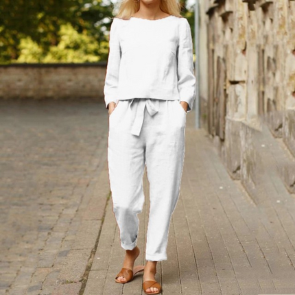 Valerie – Cozy Summer Set With Tummy Covering Blouse