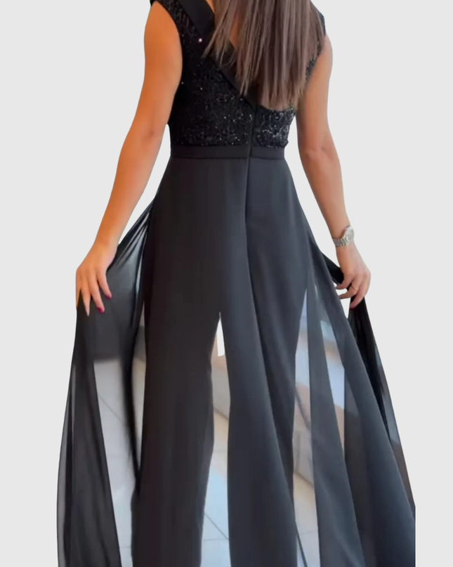Zoraida Quinn | Stylish Sleeveless Jumpsuit Dress