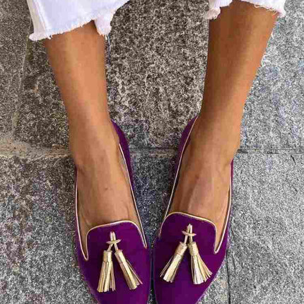 Loafers for Women | Tassel Detail Pointed Toe