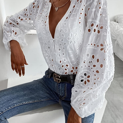 Women’s Blouse | Embroidered Long Sleeve