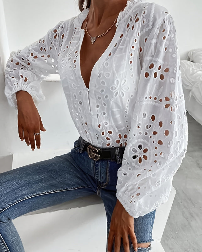 Women’s Blouse | Embroidered Long Sleeve