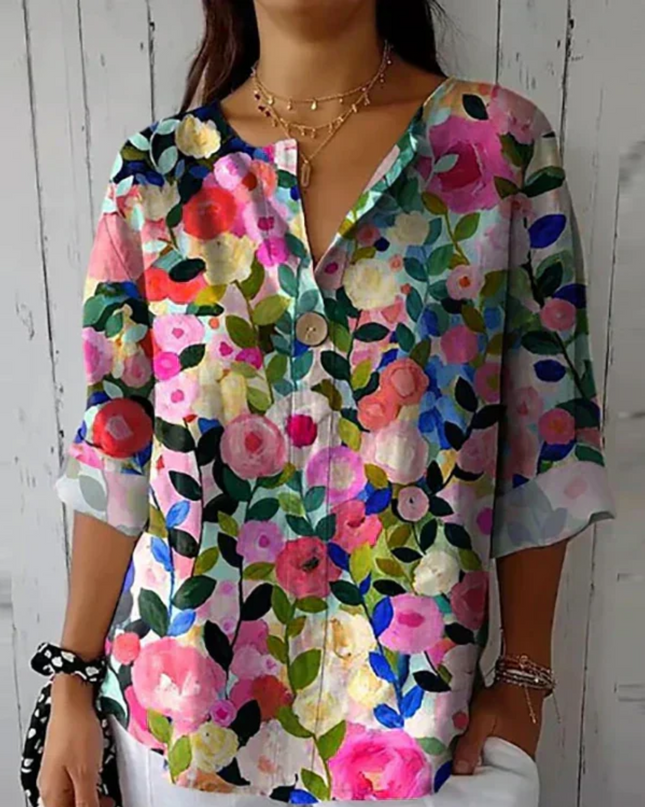 Women’s Blouse | Colorful Floral Print