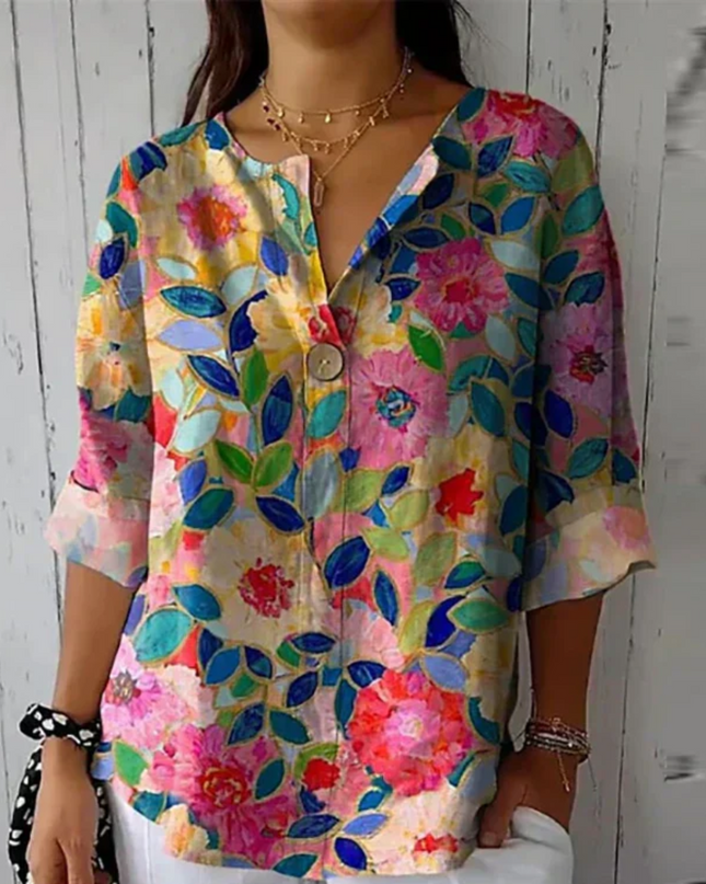 Women’s Blouse | Colorful Floral Print