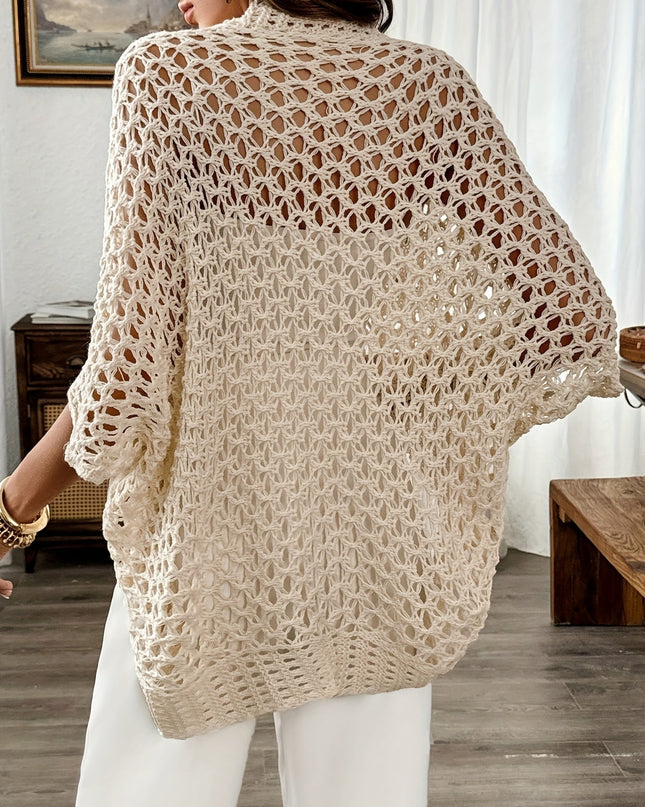 Women’s Cardigan | Open Knit Drape
