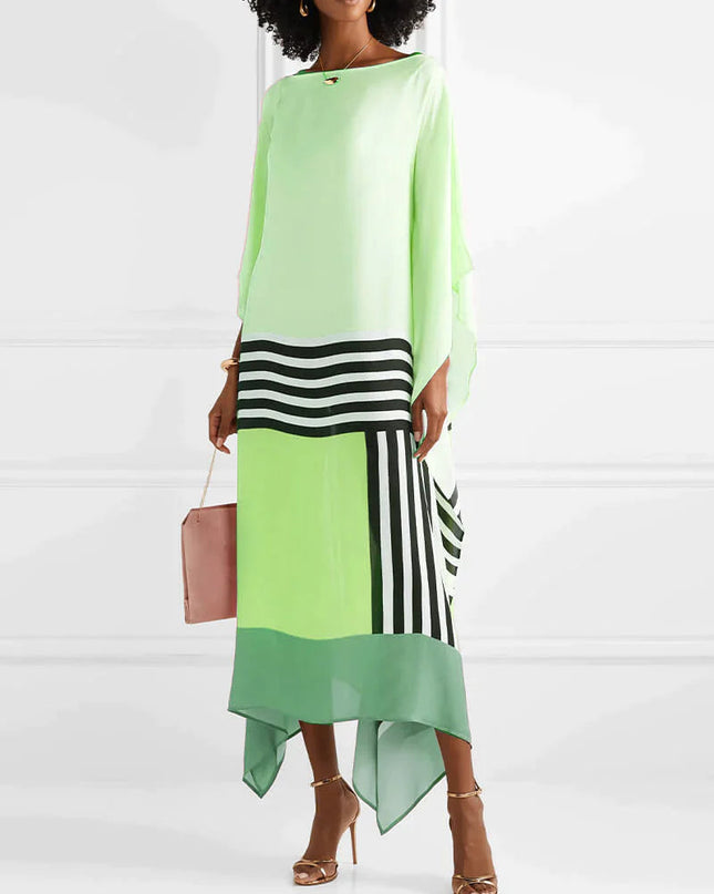 Valarie | Elegant Geometric Print Caftan