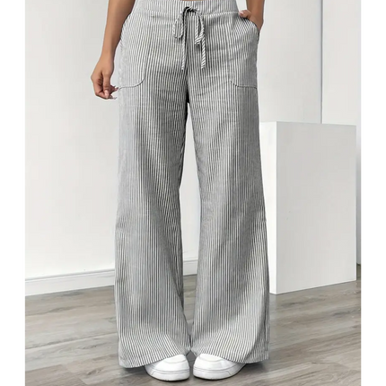 Women’s Pants | Striped With Pockets