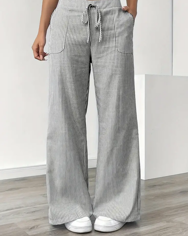 Women’s Pants | Striped With Pockets