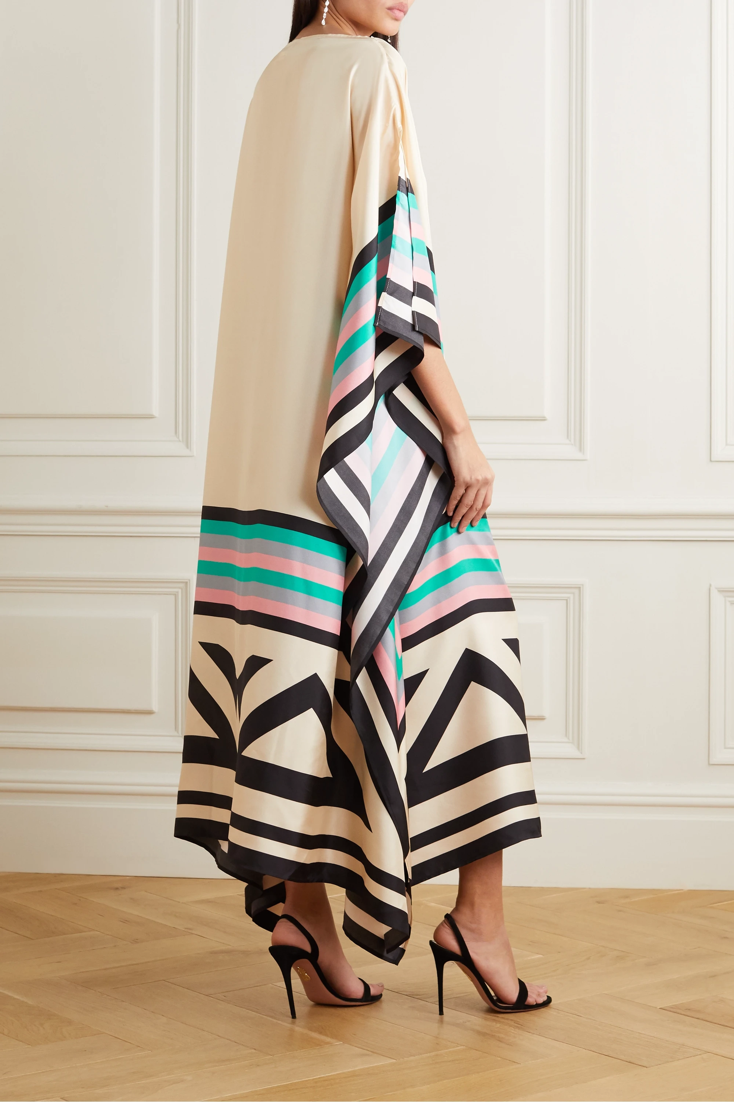 Valarie | Elegant Geometric Print Caftan
