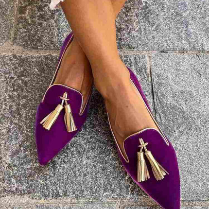 Loafers for Women | Tassel Detail Pointed Toe