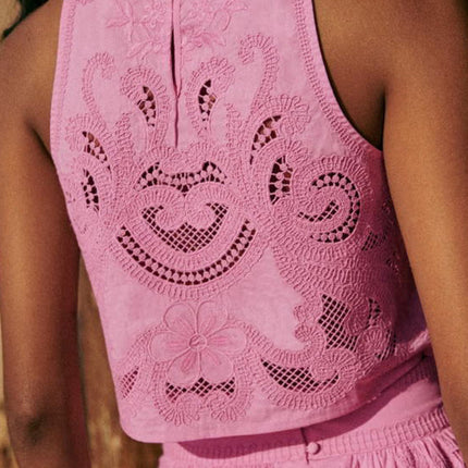 Misha | Pink Lace Set