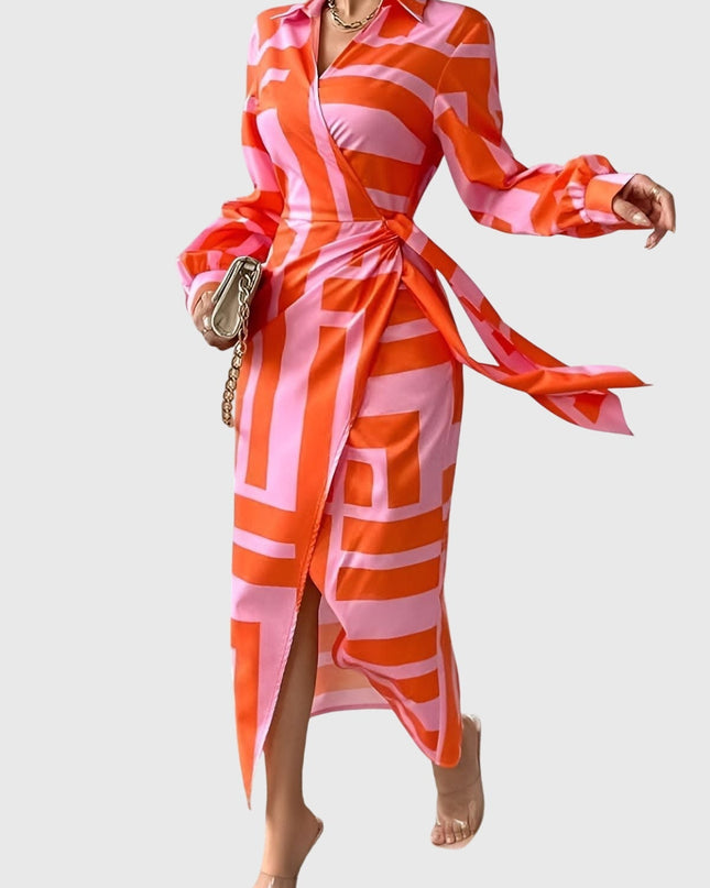 Everly | Elegant Wrap Dress With Print