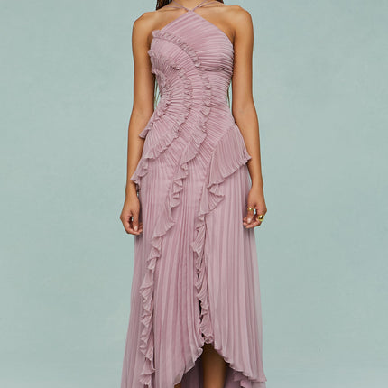 Women’s Dress | Halter Neck Pleated Maxi