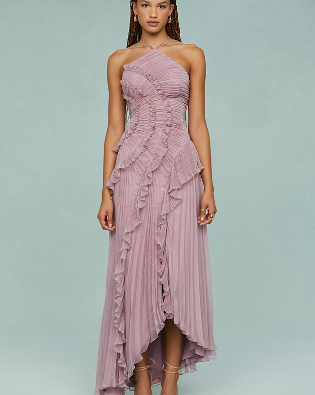 Women’s Dress | Halter Neck Pleated Maxi