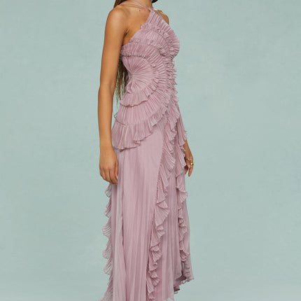 Women’s Dress | Halter Neck Pleated Maxi