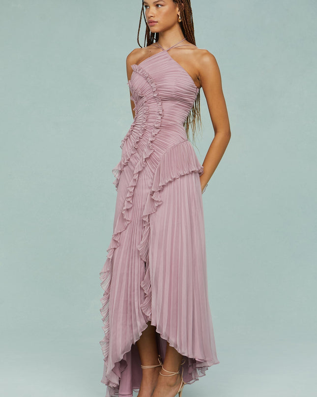 Women’s Dress | Halter Neck Pleated Maxi