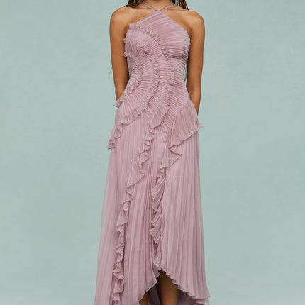 Women’s Dress | Halter Neck Pleated Maxi