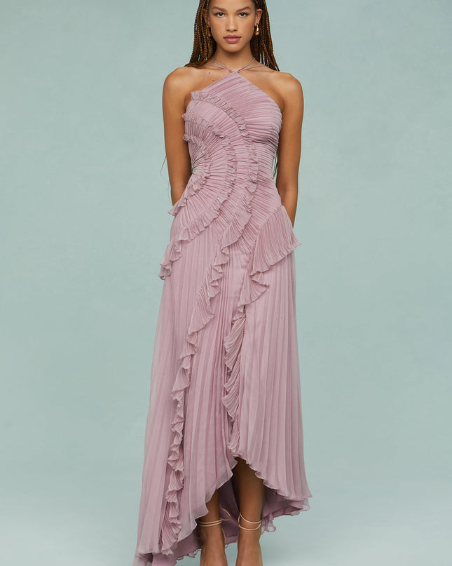 Women’s Dress | Halter Neck Pleated Maxi