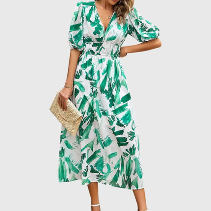 Merlin | Flattering Floral Midi Dress
