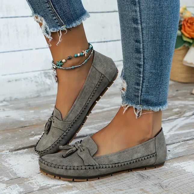 Loafers For Women | Tassel Closed Toe