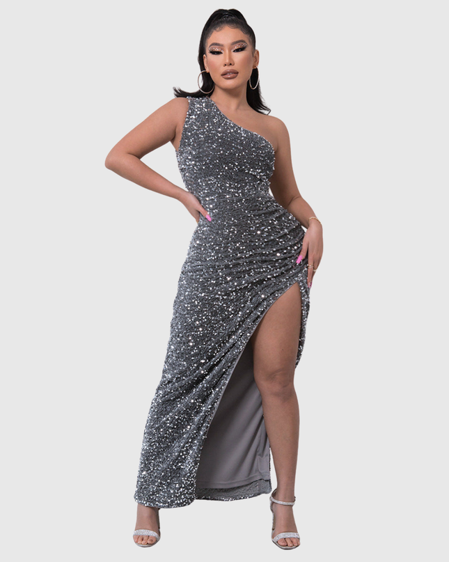 Lillian | Luxe One-Shoulder Evening Dress
