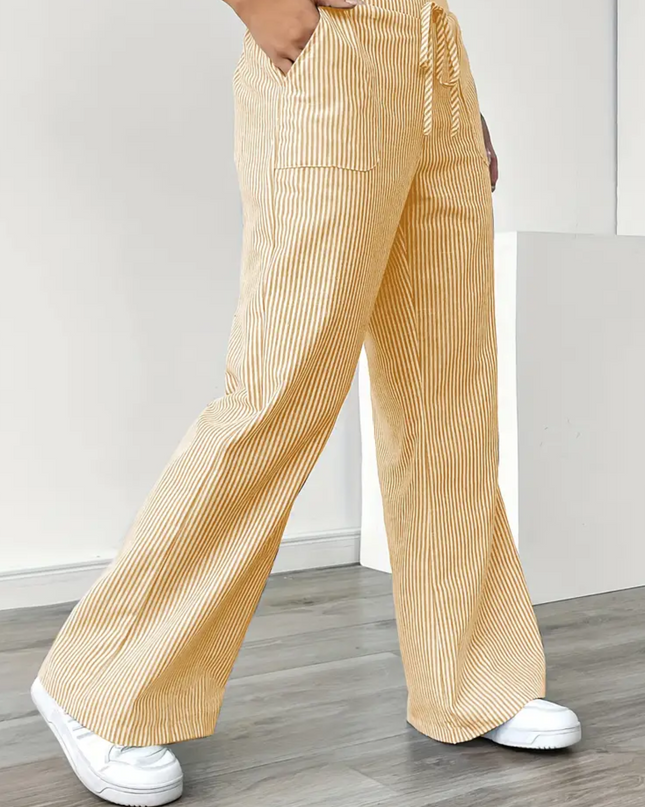 Women’s Pants | Striped With Pockets