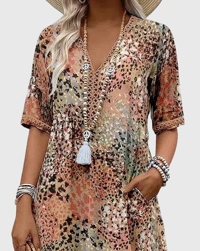 Bella | Elegant Floral Midi Dress