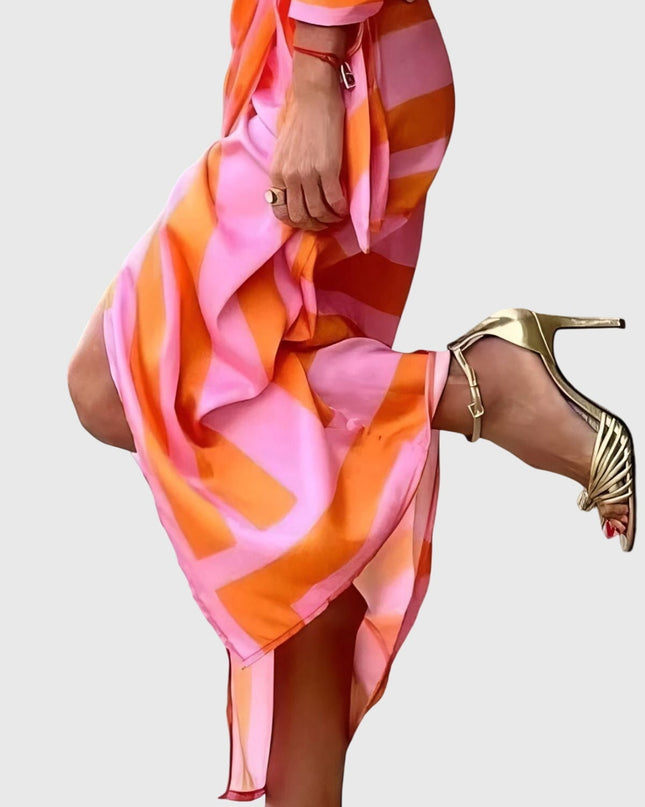 Everly | Elegant Wrap Dress With Print