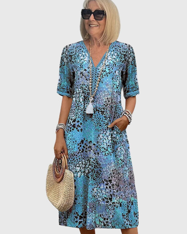 Bella | Elegant Floral Midi Dress