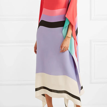 Valarie | Elegant Geometric Print Caftan
