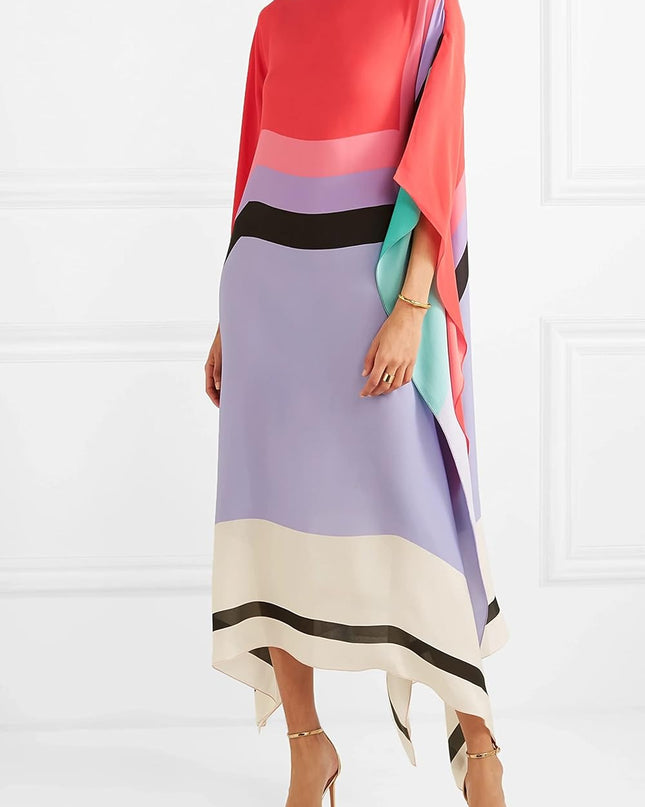 Valarie | Elegant Geometric Print Caftan