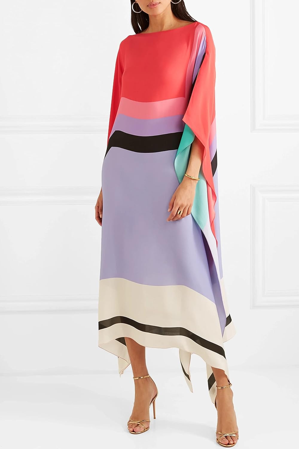 Valarie | Elegant Geometric Print Caftan