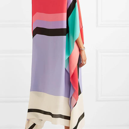 Valarie | Elegant Geometric Print Caftan