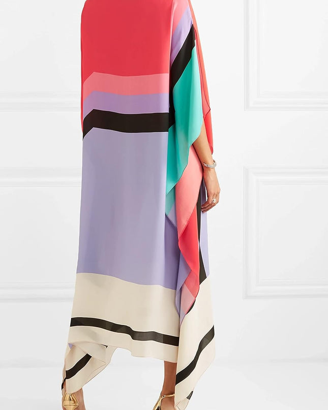 Valarie | Elegant Geometric Print Caftan