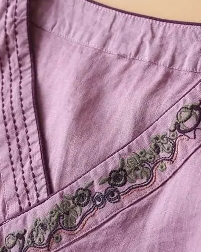 Women’s Blouse | Embroidered Wrap Detail