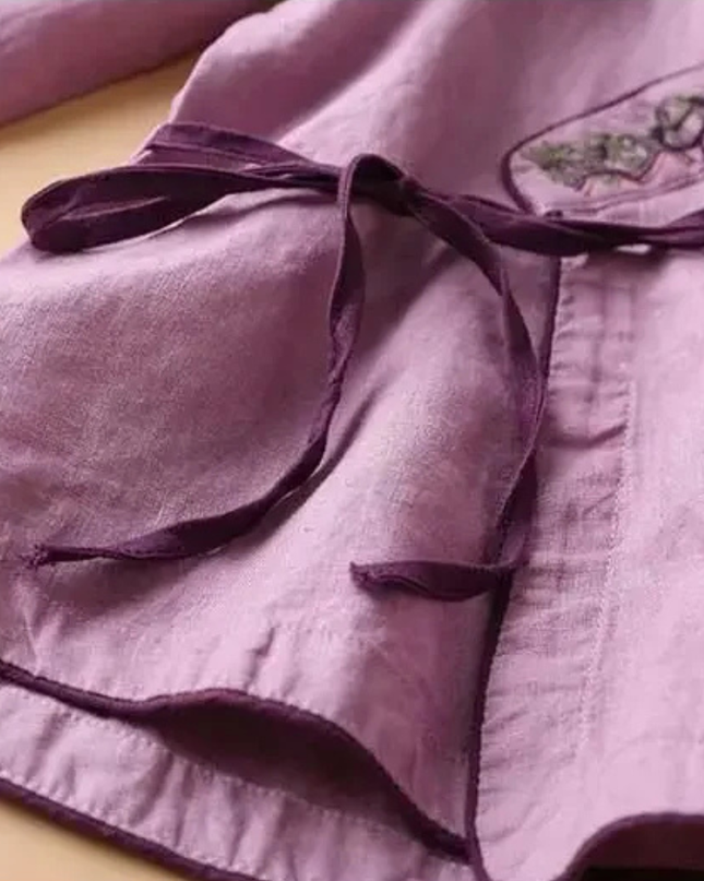 Women’s Blouse | Embroidered Wrap Detail
