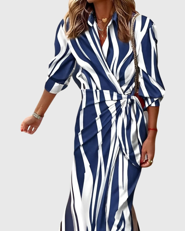Everly | Elegant Wrap Dress With Print