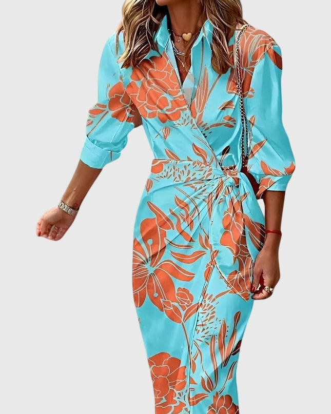 Everly | Elegant Wrap Dress With Print