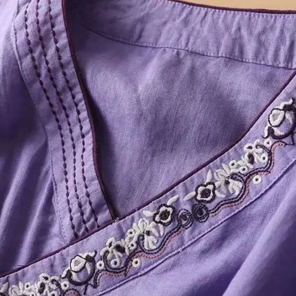 Women’s Blouse | Embroidered Wrap Detail