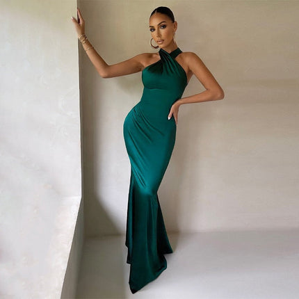Women’s Dress | Fishtail Open Back Maxi