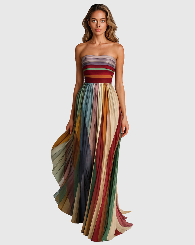 Isola | Chic Long Dress With Elegant Details