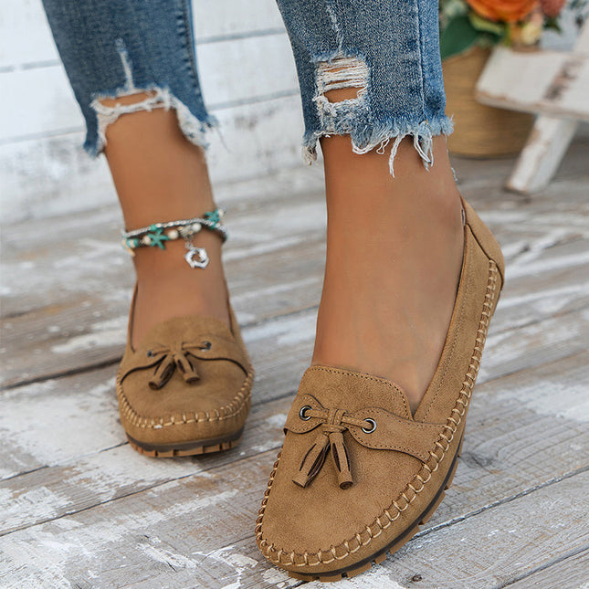 Loafers For Women | Tassel Closed Toe