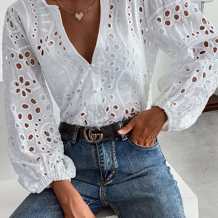 Women’s Blouse | Embroidered Long Sleeve