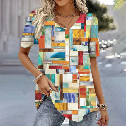Women’s T-Shirt | V-Neck Printed Design